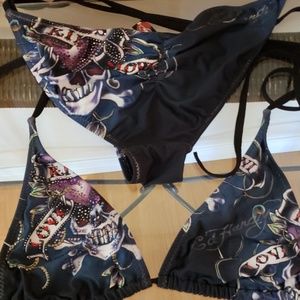 Two pieces Ed Hardy bikini